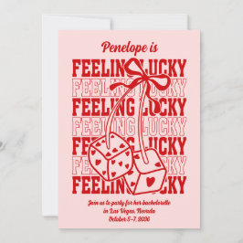 Glück in Liebe Vegas Junggeselinnen-Abschied Einla Einladung