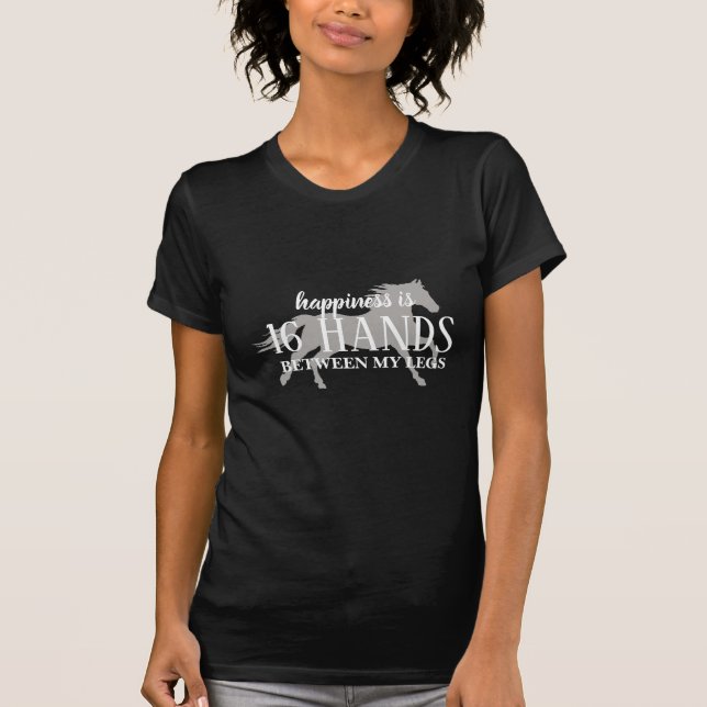 Glück ist 16 HÄNDE zwischen meinem Bein-T - Shirt (Vorderseite)