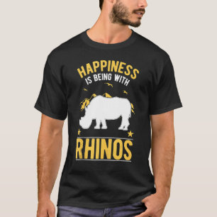 Glück ist bei Rhinos Rhino T-Shirt