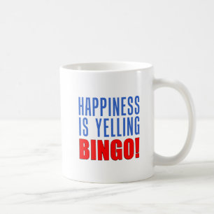 Glück ist das Gelingen der Bingo-Tasse Kaffeetasse