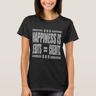 GLÜCK IST DEBET = KREDITE T-Shirt
