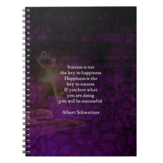 Glück ist der Schlüssel zum Erfolg Notizblock