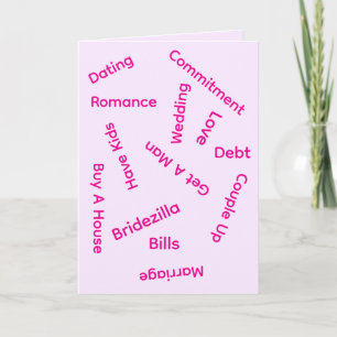 Glück ist die Single-Life-Valentinstag-Karte Karte