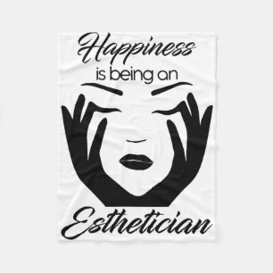 Glück ist ein Arzt Fleecedecke