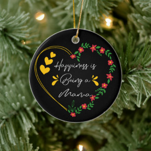 Glück ist ein Geburtstag von Mama, das Niedliche M Keramik Ornament