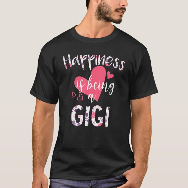 Glück ist ein Gigi, Muttertag. T-Shirt (Vorderseite)