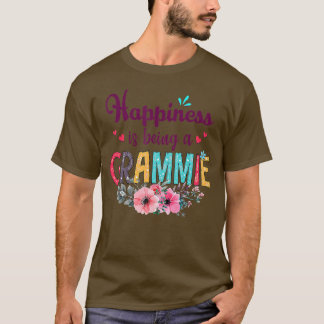 Glück ist ein Grammie Ever Women Floral Dec T-Shirt
