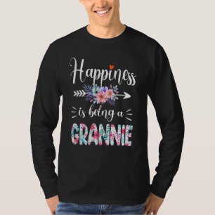 Glück ist ein Grannie je Women Floral Dec T-Shirt