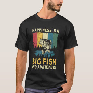 Glück ist ein großer Fisch und eine Weiße T-Shirt