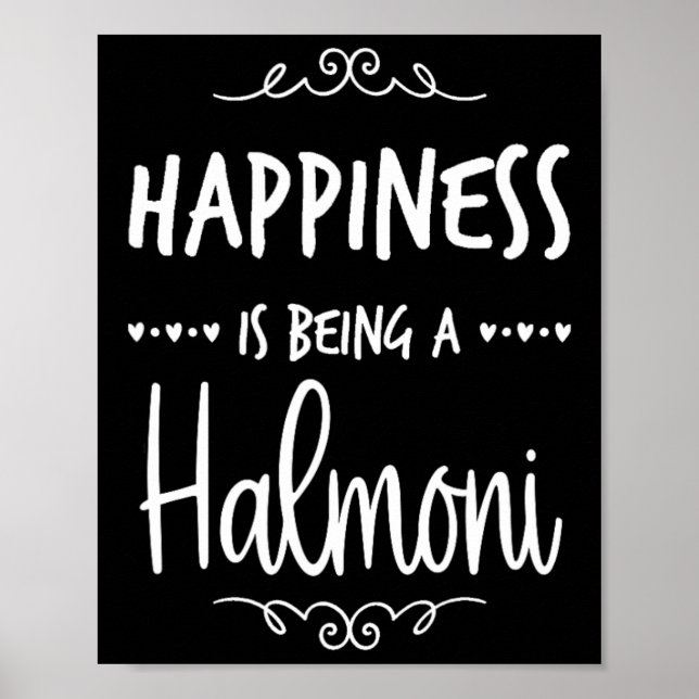 Glück ist ein Halmoni-Korea-Oma Poster (Vorne)