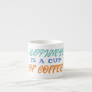 Glück ist ein Kaffee-Umarmung Espressotasse