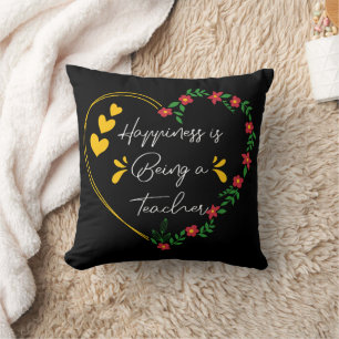 Glück ist ein Lehrer Funny Teaching Liebhaber Kissen