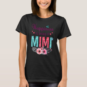 Glück ist ein Mimi für Frauen Blumendekor T-Shirt