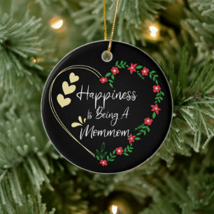 Glück ist ein Mommom Funny New Oma Niedlich Keramik Ornament