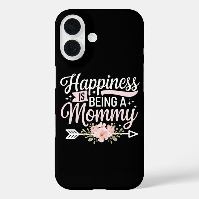 Glück ist ein Muttertag der Mama-Blumenmutter Case-Mate iPhone Hülle (Rückseite)