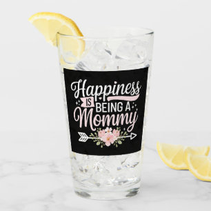 Glück ist ein Muttertag der Mama-Blumenmutter Glas