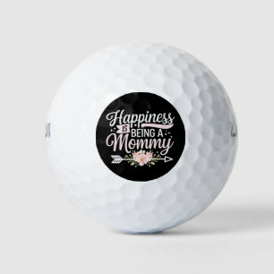 Glück ist ein Muttertag der Mama-Blumenmutter Golfball
