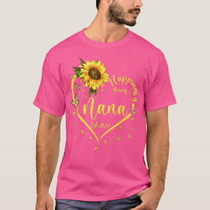 Glück ist ein Nana Funny Sonnenblumen.  T-Shirt