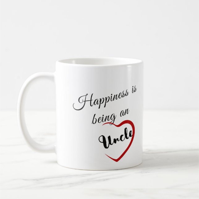 Glück ist ein Onkel Kaffeetasse (Links)