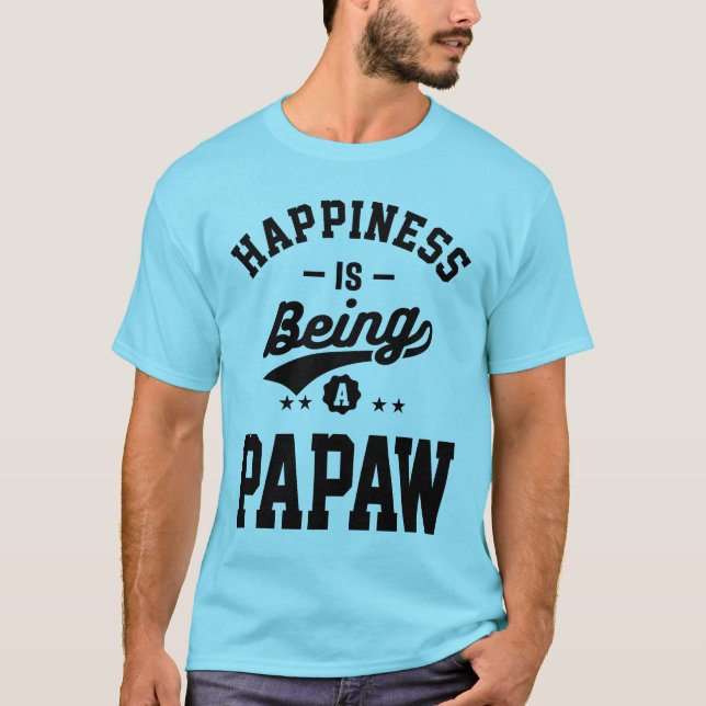 Glück ist ein Papa T-Shirt (Vorderseite)