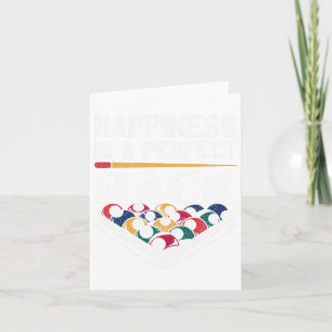 Glück ist ein perfekter Rack Pool Player Billard B Karte