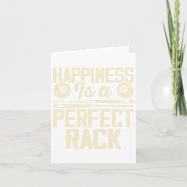Glück ist ein perfektes Rack 2 Karte (Vorderseite)
