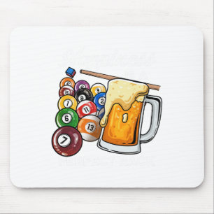 Glück ist ein perfektes Rack I Pool Billard Playe Mousepad