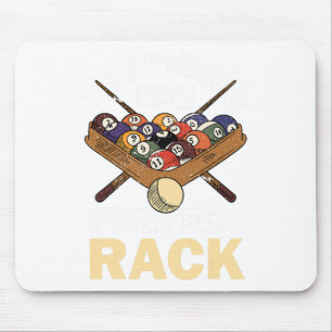 Glück ist ein perfektes Rack Pool Player Pool Cue  Mousepad