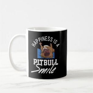 Glück ist ein Pitbulglächeln, Hundefreunde für Fra Kaffeetasse