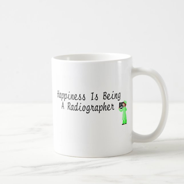 Glück ist ein Röntgentechniker Kaffeetasse (Rechts)