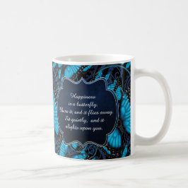 Glück ist ein Schmetterling: Blauer Morpho Tasse