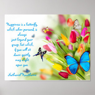 "Glück ist ein Schmetterling"...Poster Poster