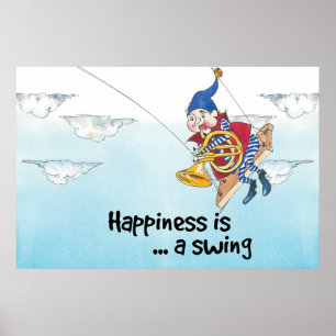 Glück ist ein Schwung Poster