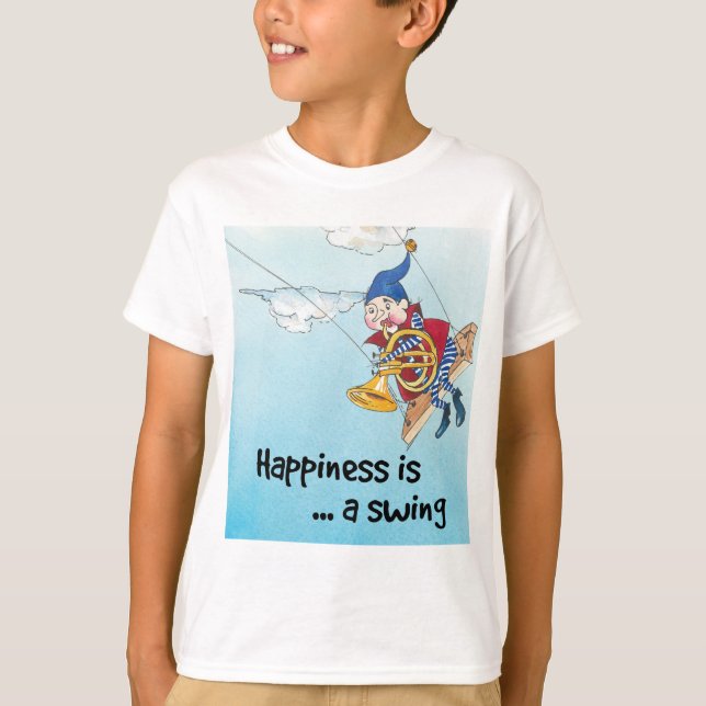 Glück ist ein Schwung T-Shirt (Vorderseite)