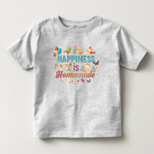 Glück ist ein selbstgemachtes Toddler-T-Shirt   Kleinkind T-shirt