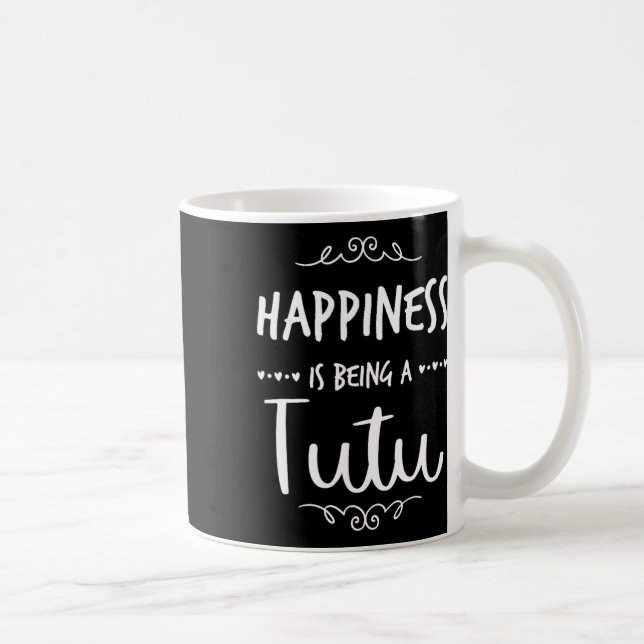 Glück ist ein Tutu Hawaii-Oma Kaffeetasse (Rechts)