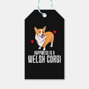 Glück ist ein walisischer Corgi Geschenkanhänger
