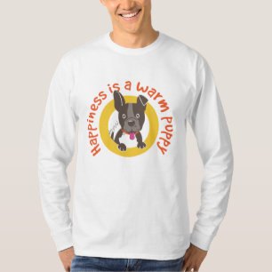Glück ist ein warmer Welpe T-Shirt