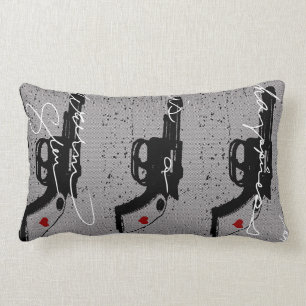 Glück ist ein warmes Gewehrkissen Lendenkissen