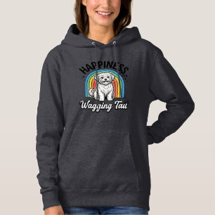 Glück ist ein wedelnder Schwanz Hundeliebhaber Des Hoodie