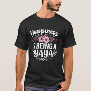 Glück ist, ein Yaya zu sein, lustiger Muttertag Om T-Shirt