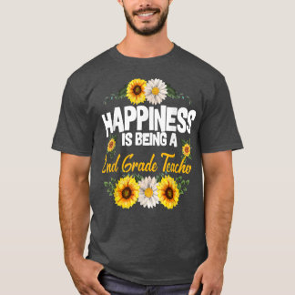 Glück ist ein zweitklassiger Lehrer Sunflower Cu T-Shirt