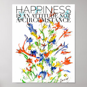 Glück ist eine Attitude Lovitude Poster