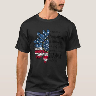 Glück ist eine Grammie Sonnenblume 4. Juli T-Shirt