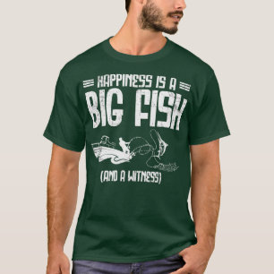 Glück ist eine große Fischforelle, die Fischer bef T-Shirt