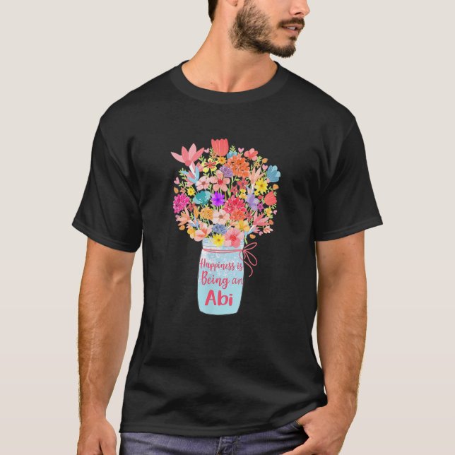 Glück ist eine Großmutter der Abi-Blume T-Shirt (Vorderseite)