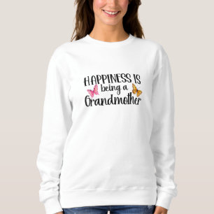 Glück ist, eine Großmutter-Schmetterling-Oma zu se Sweatshirt