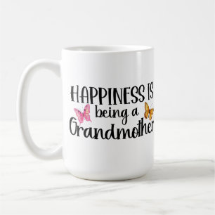 Glück ist, eine Großmutter-Schmetterlings-Oma zu s Kaffeetasse