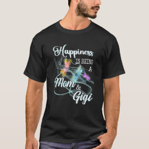 Glück ist eine Mama & Gigi Dragonfly Mutter. T-Shirt