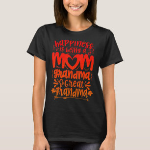 Glück ist eine Mama großen Oma T-Shirt